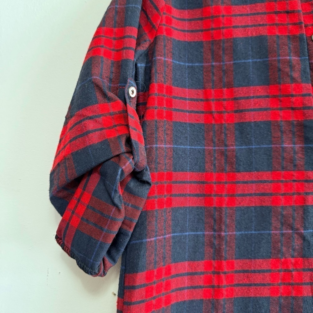 🧨 5/$25 Women’s Plaid Mini Shirt Winter Dress - Picture 5 of 6